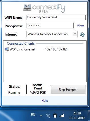 MS Virtual wifi 11